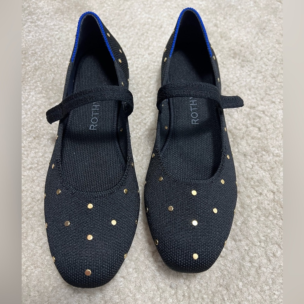 New Rothy’s The Square Mary Jane Flat - Black size 7